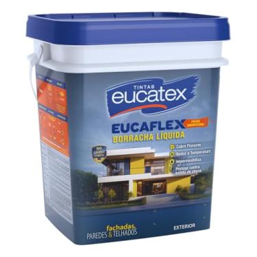 Imagem de Tinta Borracha Líquida Eucatex Fosco 20 kg Eucaflex (Gelo Ártico)