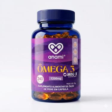 Imagem de Ômega 3 Com 240 CÁPSULAS - 1200mg por dose MEG-3® – Alta Concentração de EPA e DHA – Anami