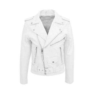 Imagem de Jaqueta masculina de couro PU para motocicleta moda casaco de couro sl