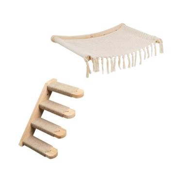 Imagem de Árvore Para Gatos DIY Com Rede, Arranhador, Cama, Prateleiras Para Esc