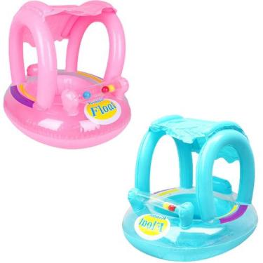 Imagem de Boia Bote Bebê Cobertura Fralda Infantil Inflável Proteção - Summer Ve