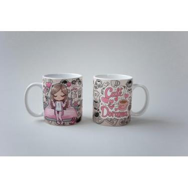 Imagem de Caneca Eu Amo Dorama Café E Dorama Dorameira Porcelana 325ml (MOD09)