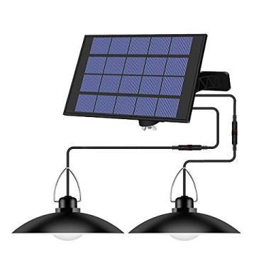 Imagem de Luz de Pingente com Energia Solar Painel Ajustável Sensor Iluminação Auto ON OFF IP65 À Prova d Água - Lâmpada Suspensa para Jardim Interior Pátio Qui