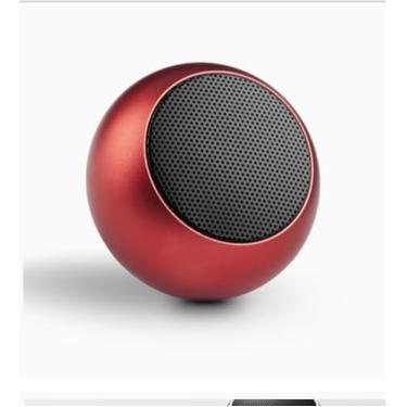 Imagem de Caixa de Som Bolinha Bluetooth Super Potente Mini, sem fio, Tws Mini Speaker Amplificada (VERMELHO) - TYDA