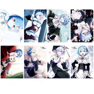 Imagem de Pôster Re Zeros Startings Life in Another Worlds Anime 42x29cm