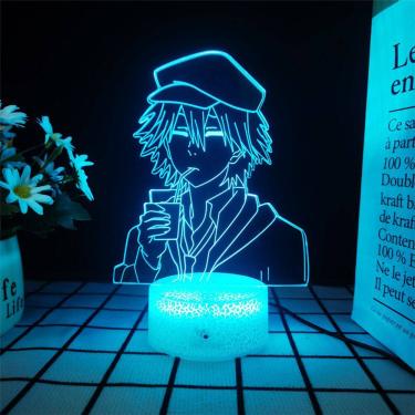 Imagem de Luz noturna Bungos Strays Dogs Edogawas Rampos 3D LED