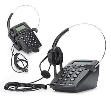 Imagem de Cryfokt Telefone Com Fio Com Microfone Omnidirecional Fone de Ouvido para Escritório e Casa Som de Adequado para Uso 7x24 Horas