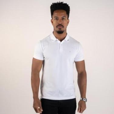 Imagem de Camisa Polo Calvin Klein Básica Branca-Masculino