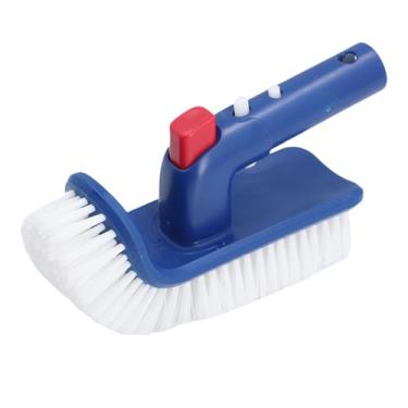 Imagem de Escova para degraus de piscina com alça de rotação de 180 graus, cerdas finas, escova para canto de piscina, para piscinas subterrâneas, banheira de hidromassagem, spa