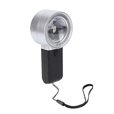 Imagem de Cryfokt Lupa Iluminada 30x Ampliação Alta Clareza 4 Luzes Led Mini Lupa de Bolso para Leitura de Livros e Inspeção de Jóias (Prata)