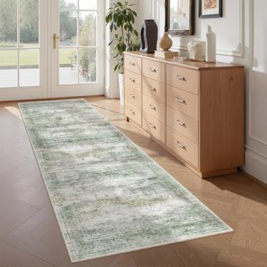 Imagem de Restydon Tapetes laváveis para quarto – Tapete de corredor de 5 x 15 cm, antiderrapante, corredor de entrada ultrafino, corredor de cozinha abstrato macio para corredor, lavanderia, tapete de porta