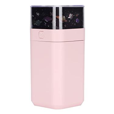 Imagem de ZJchao Umidificador Starlight, Mini Umidificador Ultrassônico de Luz Noturna LED Com Projeção Starlight, 300ml de água, Desligamento Automático, para Quarto de bebê, Festa de (Rósea)