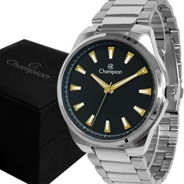 Imagem de Relógio Masculino Champion Analógico Prata Original Luxo