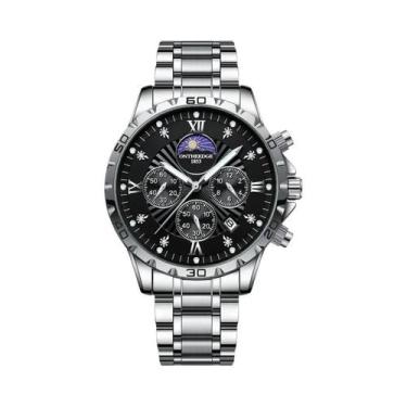 Imagem de Relógio De Quartzo Multifuncional À Prova d'Água Para Homens Com Pulse