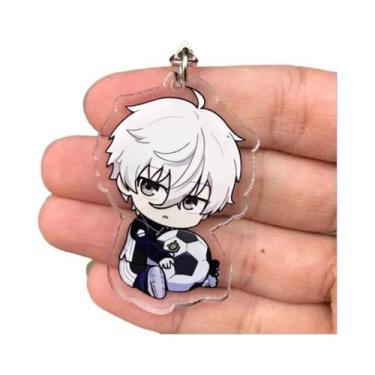 Imagem de Chaveiro De Cosplay Do Anime Blue Lock, Pingente De Distintivo De Chig