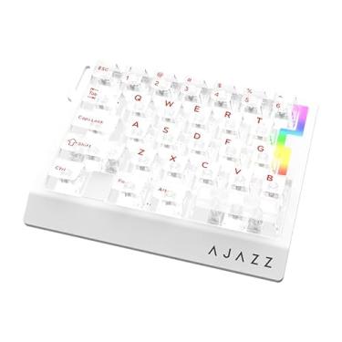 Imagem de A.JAZZ AK029 Wired One-Handed RGB Gaming Keyboard,29-Key Layout with Magnetic Switch 8kHz Polling Rate,HotSwap Custom Mechanical Keyboard,Esports-Grade Gasket Keypad for Gamer-White pro