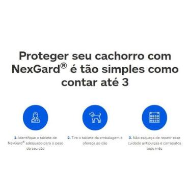 Imagem de NexGard Antipulgas Carrapatos Para Cão 4,1-10kg 1 tablete