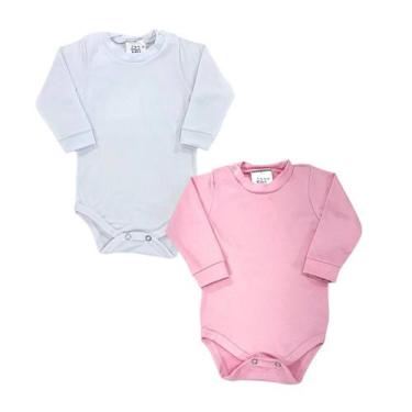 Imagem de Kit 2 Bodys Bodie Térmico Bebê Manga Longa Peluciado Baby - Catarinens