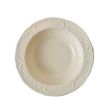Imagem de x3anggyt5 Pratos de jantar, cor creme, utensílios de mesa, prato de massa de cerâmica, tigela redonda para macarrão, prato de sopa, restaurante, café, salada, prato simples, prato de sobremesa, cor