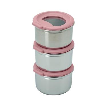 Imagem de Smash Almoço de aço inoxidável sem plástico com tampa de vidro – seguro para micro-ondas, à prova de vazamento, borda de silicone durável, lavável na lava-louças – Vencedor do prêmio Good Design 2025