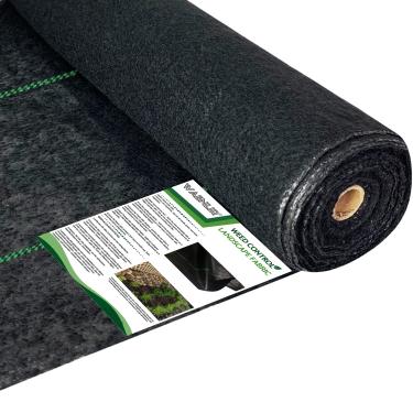 Imagem de WAENLIR 164 g 0,9 m x 76,2 m, tecido de paisagem resistente contra ervas daninhas, capa resistente para bloqueador de ervas daninhas, tapete de controle de ervas daninhas para jardinagem ao ar livre