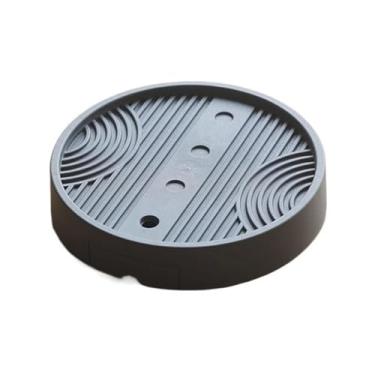 Imagem de KHUTRW3D Base de vaso base de bonsai redonda polia móvel invisível, bandeja coletora de plantas para exibição doméstica (grande)