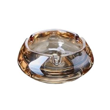 Imagem de Cinzeiro de vidro marrom moderno hotel casa sala de estar escritório cinza transparente decoração de casa