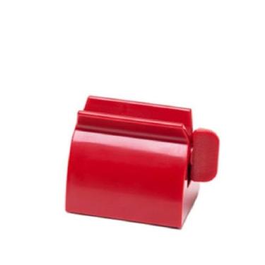 Imagem de Dispensador manual de pasta de dente para tubos, extrator portátil de banheiro, vermelho