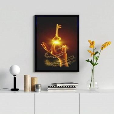 Imagem de Quadro Decorativo Arquétipo Chave Mágica 45X34Cm - Com Vidro
