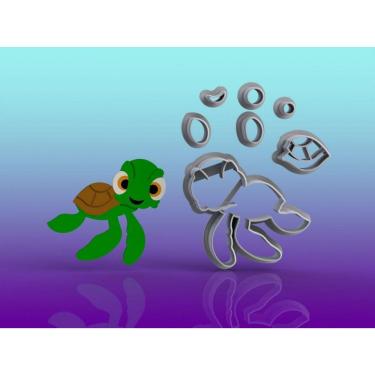 Imagem de Cortador Procurando Nemo - Tartaruga Tamanho 5 Cm