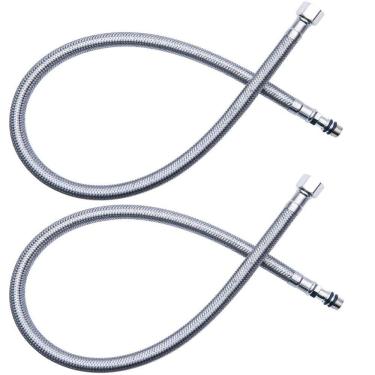 Imagem de Par De Mangueiras Flexíveis Lorben Para Torneira Misturador 80 Cm Comprimento
