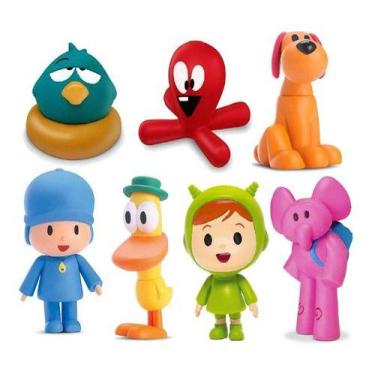Imagem de Boneco Vinil Turma Pocoyo Elly Pato Nina Loula Monte Seu Kit, Pocoyo