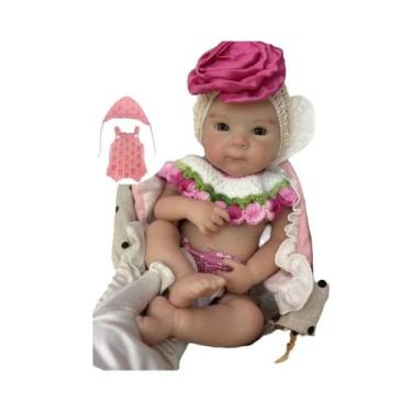 Imagem de Boneca Reborn De Silicone Realista De 13 Polegadas, Menina, Pode Abrir