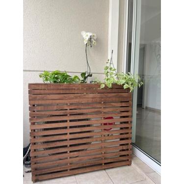 Imagem de Cobertura ar condicionado, ripada com floreira - CC14 - Minha Jardinei