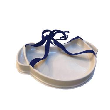 Imagem de Bandeja Degustação Meia Lua Com Alça Na Cor Ciano - Balcão E Bandeja