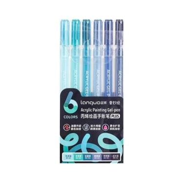 Imagem de Canetas De Gel Acrílico De 90 Cores Com Tinta De Grande Capacidade Par