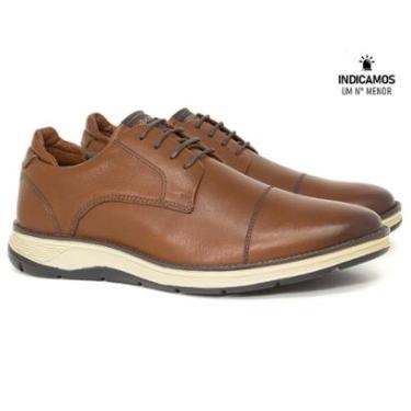 Imagem de Sapato Social Masculino Ferracini 24h Fluence Couro Legítimo com Cadarço Palmilha Macia 5541-559-Masculino