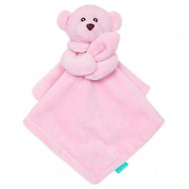 Imagem de Naninha Buba para Bebês acima de 3 Meses Não Alérgica Ursinho Rosa