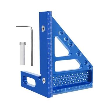 Imagem de Régua De Medição Em Liga De Alumínio 3D Multiângulo 45/90 Graus De Alt