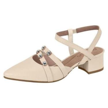 Imagem de Sapato Feminino Slingback Salto Baixo Social Pins Beira Rio-Feminino