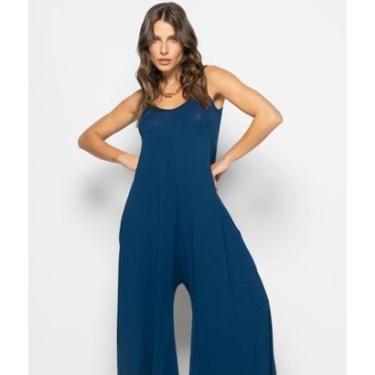 Imagem de Macacão Salvatore Fashion Alcinha Pantalona Malha Feminino-Feminino