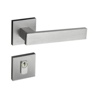 Imagem de Fechadura Pado Retro 55mm Roseta Cromada Acetinado 411-90e, Cromado Ac