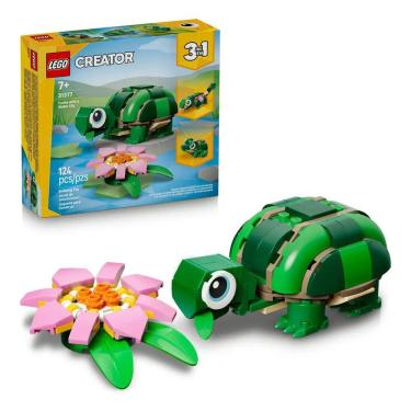 Imagem de Blocos de Montar - Creator 3 em 1 - Tartaruga com uma Flor Lirio-de-agua - M BRINQ