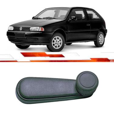Imagem de Manivela Vidro Plastica Preto Dianteira Gol G2 Parati G2 Saveiro G2 2 