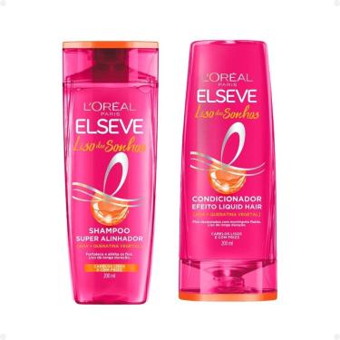 Imagem de Kit Elseve Liso Dos Sonhos: Shampoo e Condicionador 200ml
