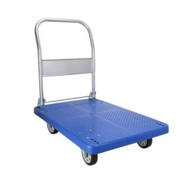 Imagem de Carrinho de carga plataforma dobravel 4 rodas aluminio 150kg - Yeet