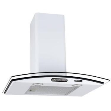 Imagem de Coifa de Parede 60cm Vidro Curvo Slim Nardelli White, 220V