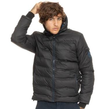 Imagem de Jaqueta Masculina Puffer com Capuz Yacht Master 380013C, Preto, M