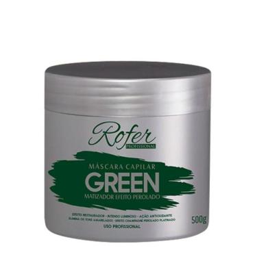 Imagem de Mascara Capilar Matizadora Green Efeito Perolado Rofer 500g - rofer co