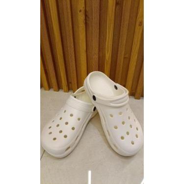 Imagem de Croocs Babuche scaleno, Branco, 33/34